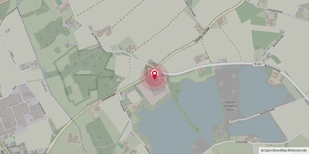 Lage von PLANET HAPPY GARDEN – Butzenstraße 41, 47918 Tönisvorst auf der Karte